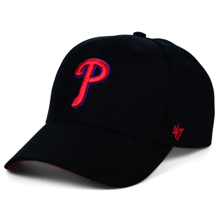 Philadelphia Phillies MLB Écusson latéral de stade/événement noir '47