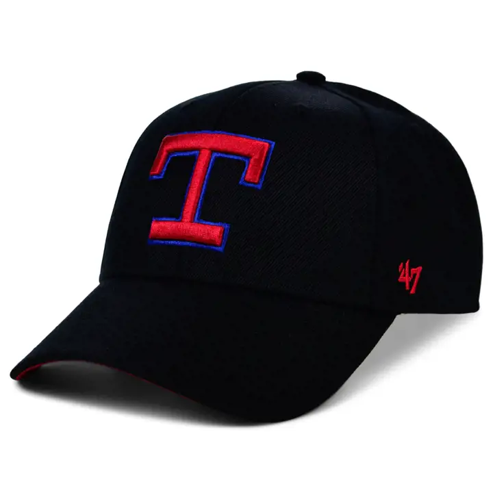 Texas Rangers MLB Écusson latéral stade/événement noir '47 MVP noir