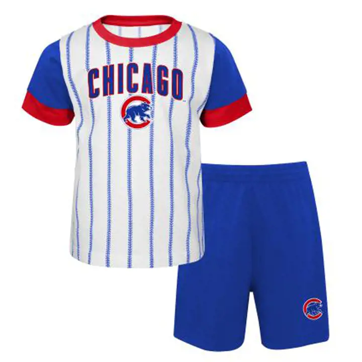 Ensemble short et maillot Chicago Cubs MLB pour enfant 22 rbl