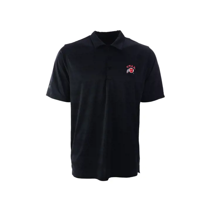 Polo Utah Utes NCAA Compass noir