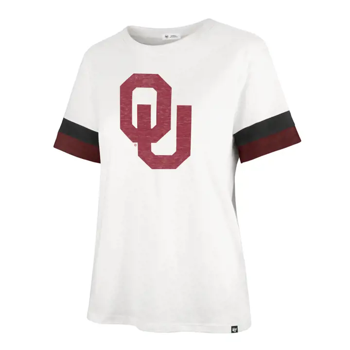 Manche rayée Frankie Première équipe féminine NCAA des Oklahoma Sooners