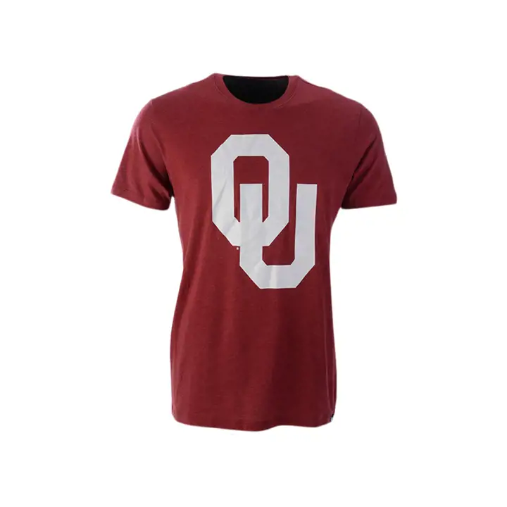 T-shirt club NCAA Oklahoma Sooners grand logo CRIMSON