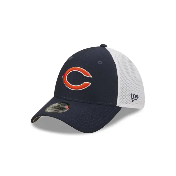 Chicago Bears NFL Hex Neo 39THIRTY Marine/Blanc