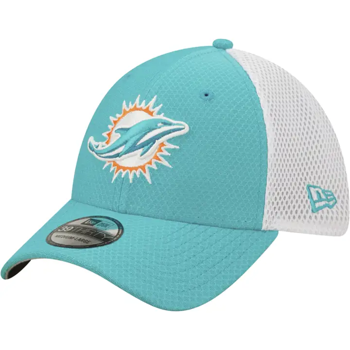 Miami Dolphins NFL Hex Neo 39THIRTY AQ/BLC
