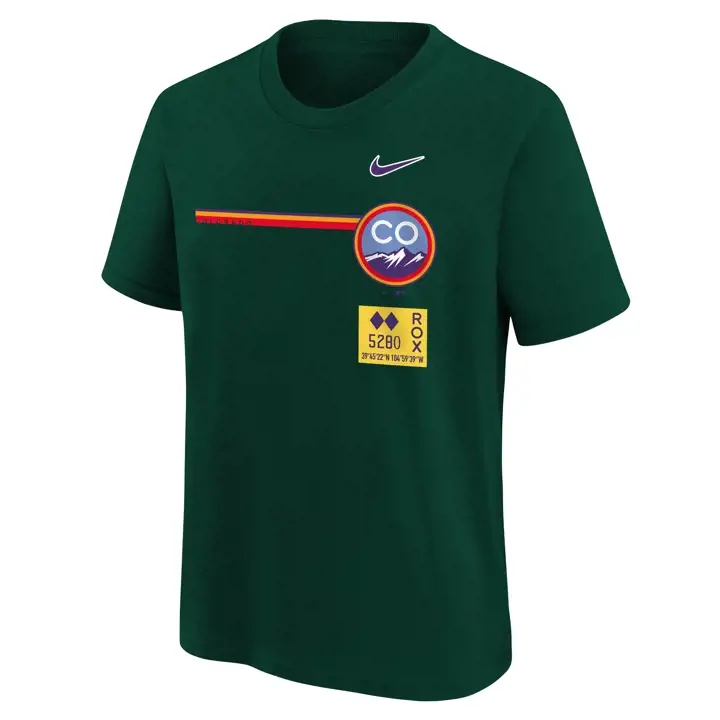 T-shirt Colorado Rockies MLB Youth City Connect Wordmark Vert