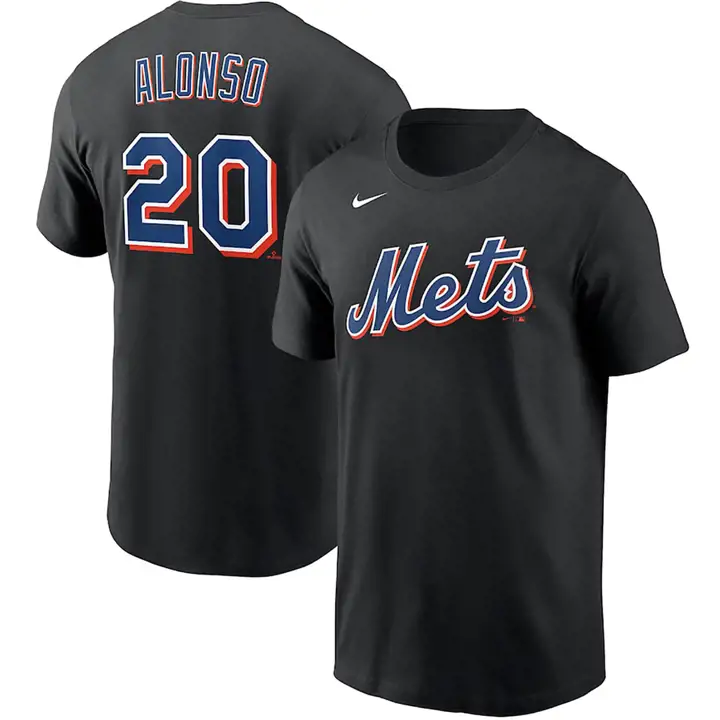 T-shirt Nike N&N Joueur MLB New York Mets Pete Alonso Noir
