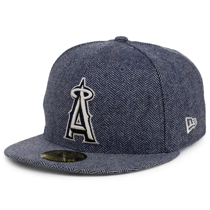 CASQUETTE 59FIFTY TWEED MLB ANAHEIM ANGELS NOIRE