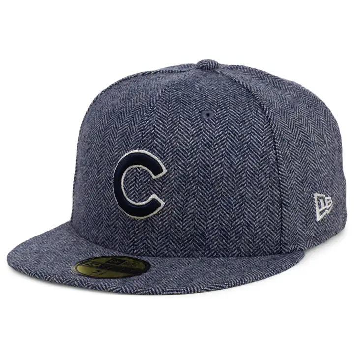 CHICAGO CUBS MLB CASQUETTE TWEED 59FIFTY MARINE