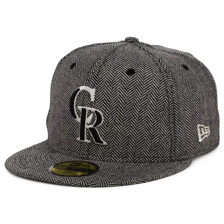 CASQUETTE 59FIFTY MLB TWEED NOIRE COLORADO ROCKIES