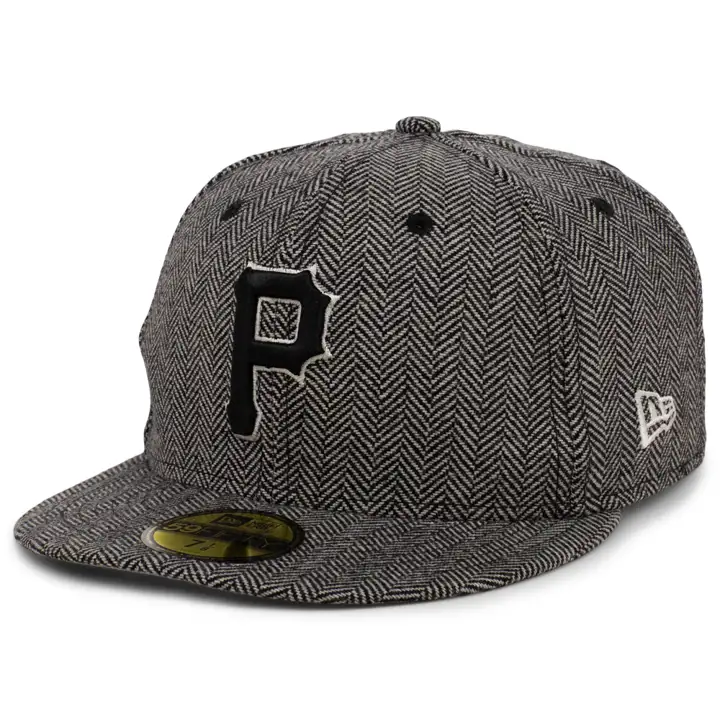 CASQUETTE MLB 59FIFTY TWEED PIRATES DE PITTSBURGH NOIRE