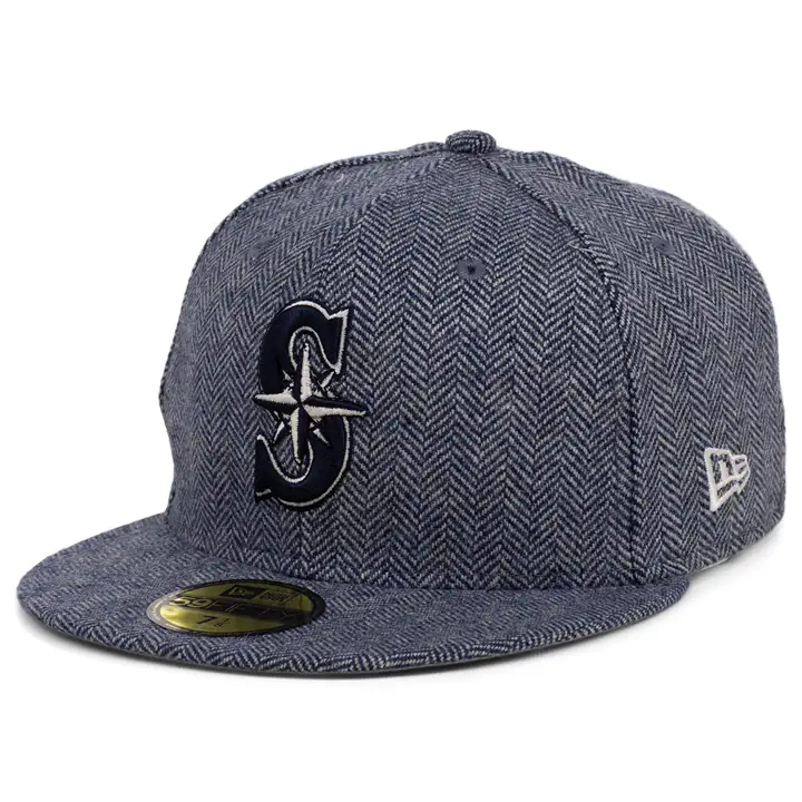 CASQUETTE 59FIFTY MLB TWEED MARINE SEATTLE MARINERS
