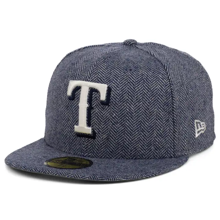 TEXAS RANGERS MLB TWEED 59FIFTY MARINE
