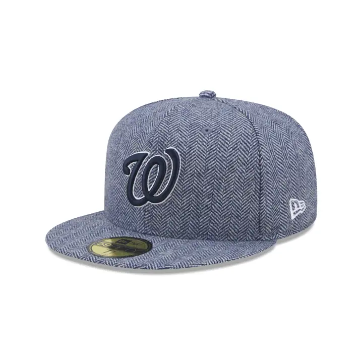 CASQUETTE 59FIFTY MLB WASHINGTON NATIONALS EN TWEED BLEU MARINE