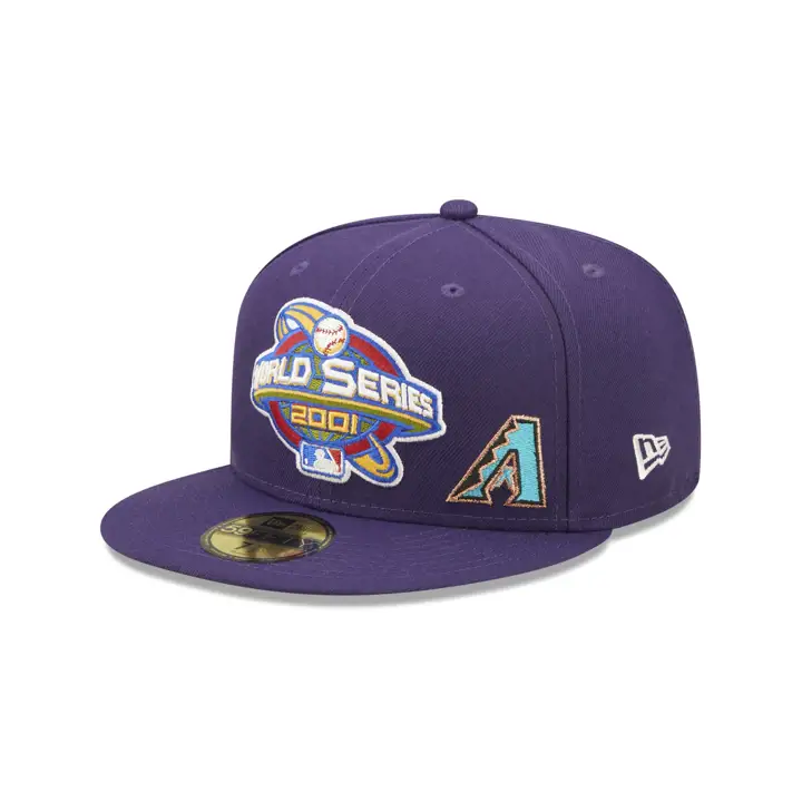 ARIZONA DIAMONDBACKS MLB PATCHED FLAWLESS 59FIFTY WS 2001 FR