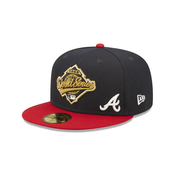 CASQUETTE 59FIFTY ATLANTA BRAVES MLB PATCHED FLAWLESS WS 1995 BLEU MARINE