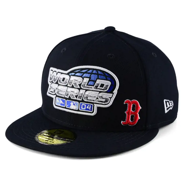 CASQUETTE AJUSTÉE BOSTON RED SOX MLB FLAWLESS 59FIFTY WS 2004 BLEU MARINE