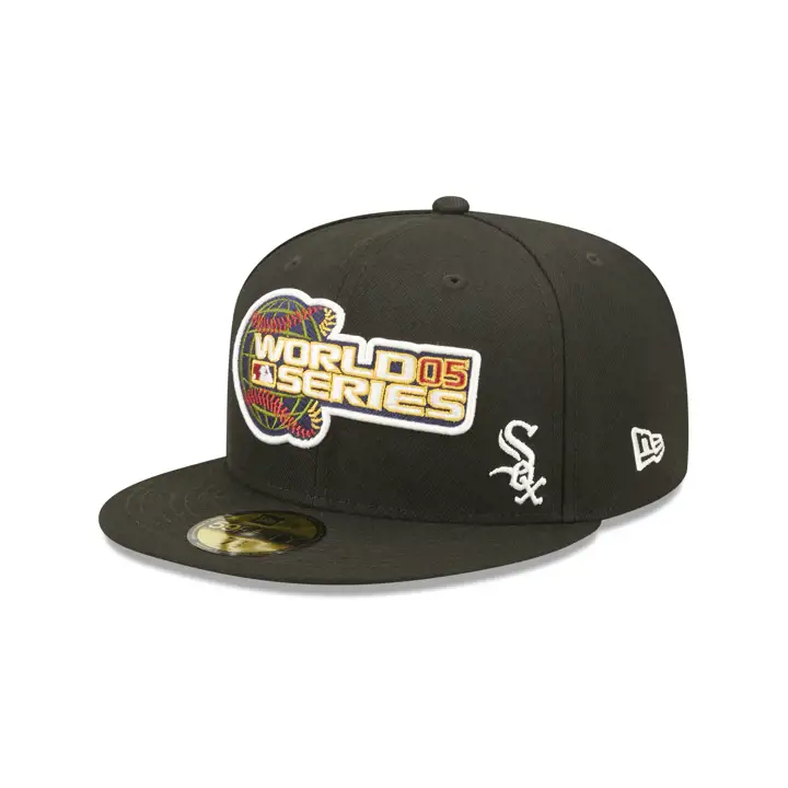 CHICAGO WHITE SOX MLB PATCHED FLAWLESS 59FIFTY WS 2005 NOIR