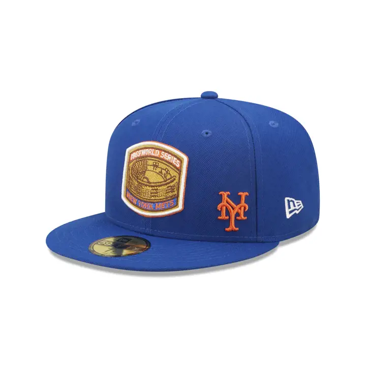 NEW YORK METS MLB PATCHED FLAWLESS 59FIFTY WS 1969 BLEU