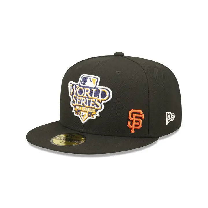 SAN FRANCISCO GIANTS MLB PATCHED FLAWLESS 59FIFTY WS 2010 BL
