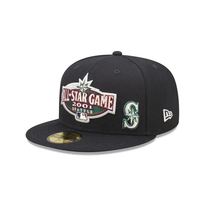 SEATTLE MARINERS MLB PATCHED FLAWLESS 59FIFTY ASG 2001 MARINE