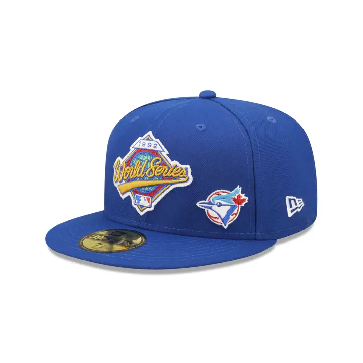 TORONTO BLUE JAYS MLB PATCHED FLAWLESS 59FIFTY WS 1992 BLEU