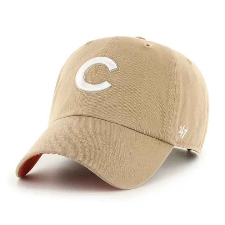 Casquette CLEAN UP UV 47 MLB Chicago Cubs, coloris Kaki et Orange