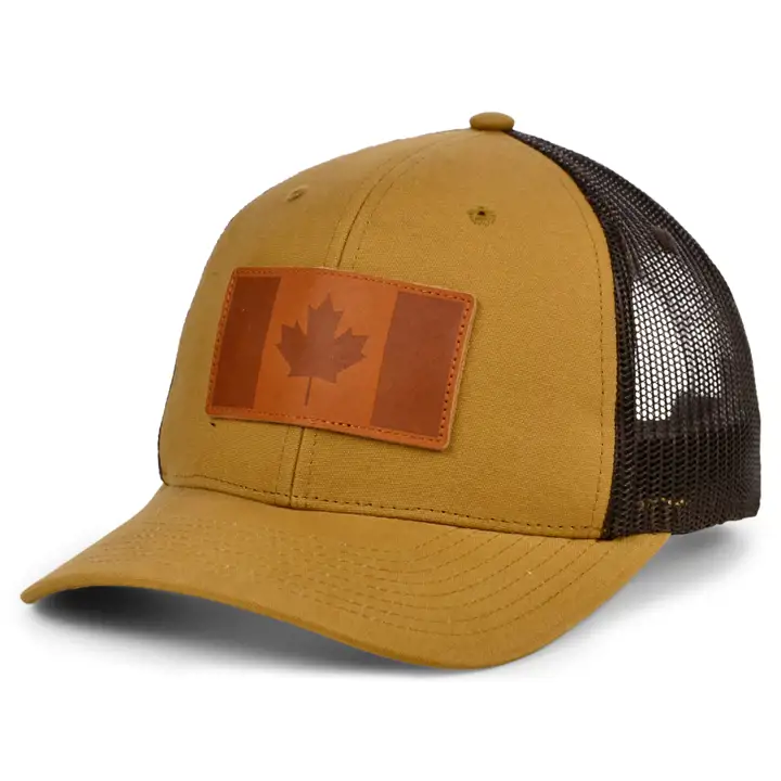 Canada TN Toile Cuir État Remplir Trucker TAN