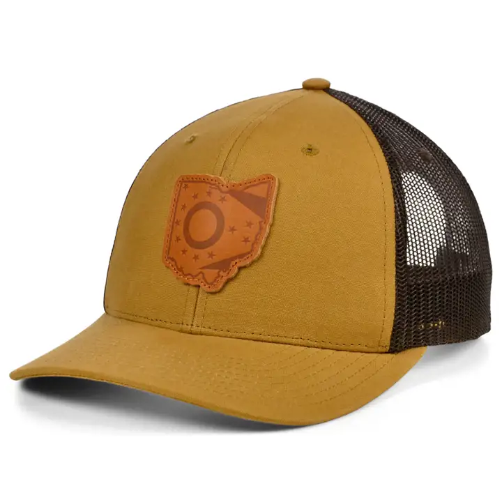 OHIO TN Camionneur Rempli État Toile Cuir TAN