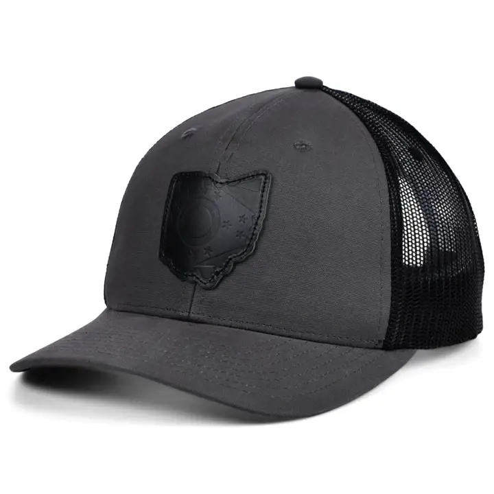 OHIO GY Toile Cuir État Remplir Camionneur GRY