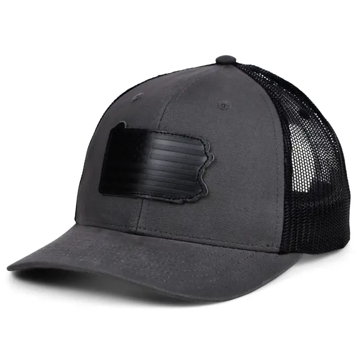 PENNSYLVANIA GY Toile Cuir USA Filet Trucker GRY