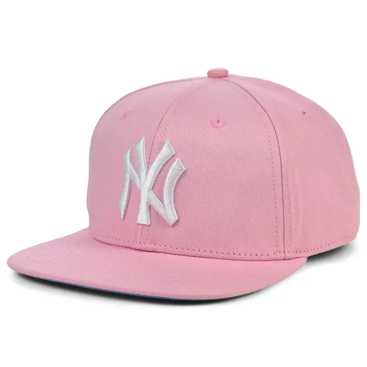 Casquette à visière plate New York Yankees MLB PS WS Rose/Bleu clair