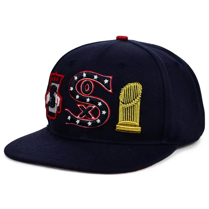 Casquette snapback MLB Chicago White Sox Double Logo Ville marine/rose