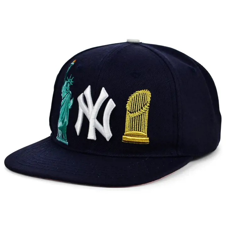 Casquette New York Yankees MLB Double City Logo Snapback BLEU MARINE/ROSE