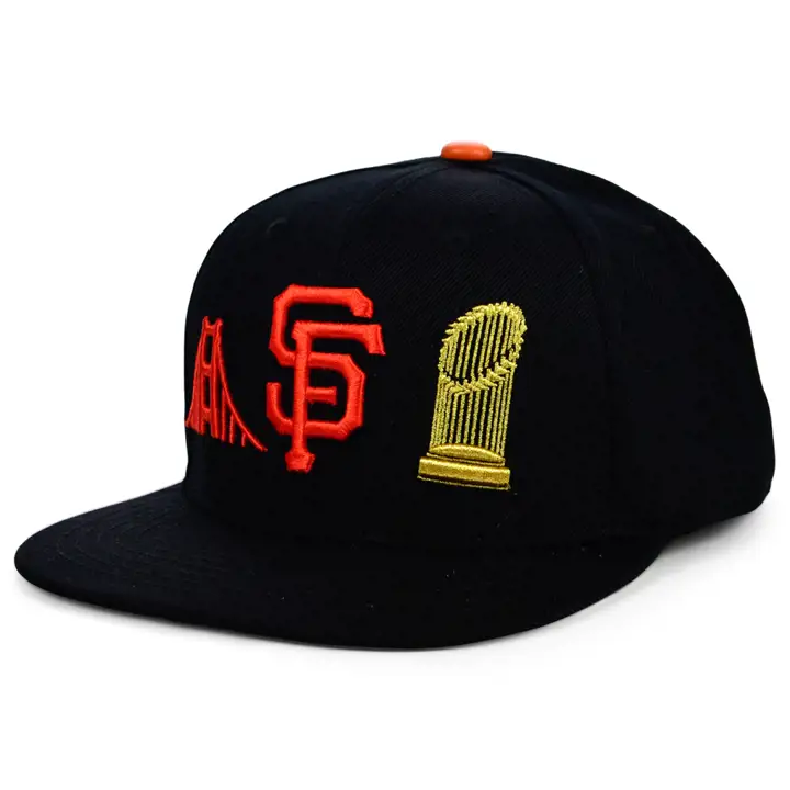 Casquette Snapback MLB San Francisco Giants Logo Double Ville NOIR/ROSE