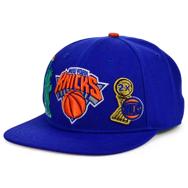 Casquette snapback New York Knicks NBA Double City Logo RBL/PNK