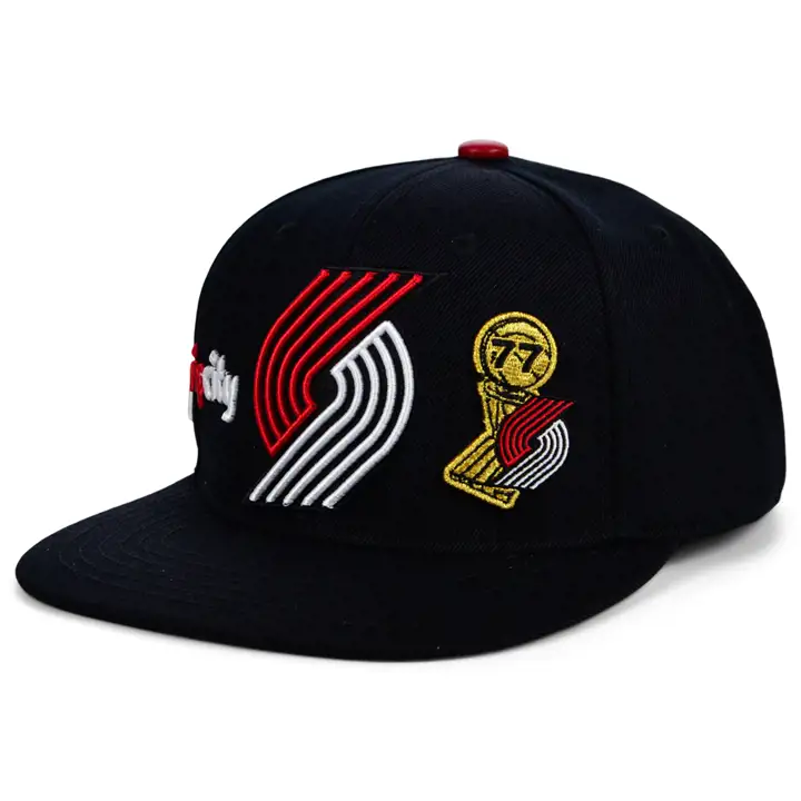 Casquette NBA Portland Trail Blazers Double City Logo Noir/Rose