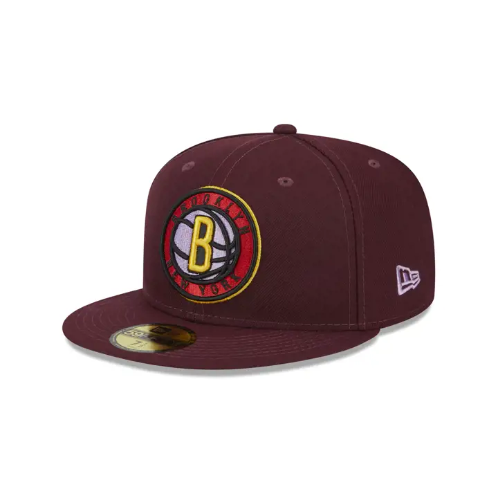 Brooklyn Nets NBA Bourgogne/Violet 59FIFTY BOURGOGNE/VIOLET