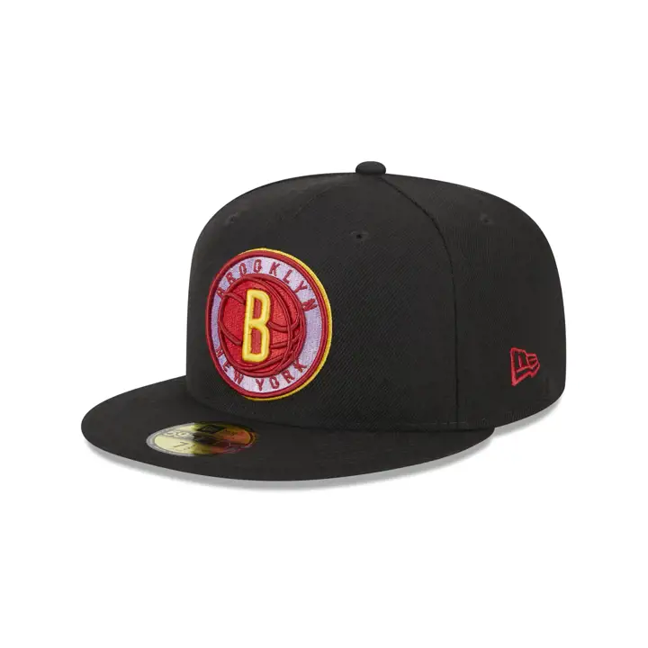 Brooklyn Nets NBA Noir/Bourgogne 59FIFTY NOI/BOURGOGNE
