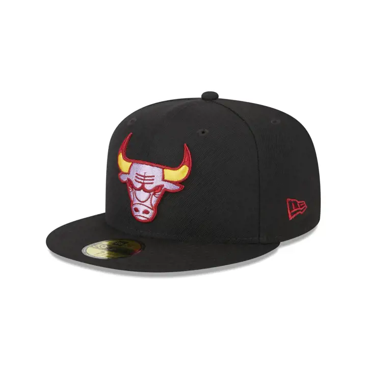Chicago Bulls NBA Noir/Bordeaux 59FIFTY NOI/BORDEAUX
