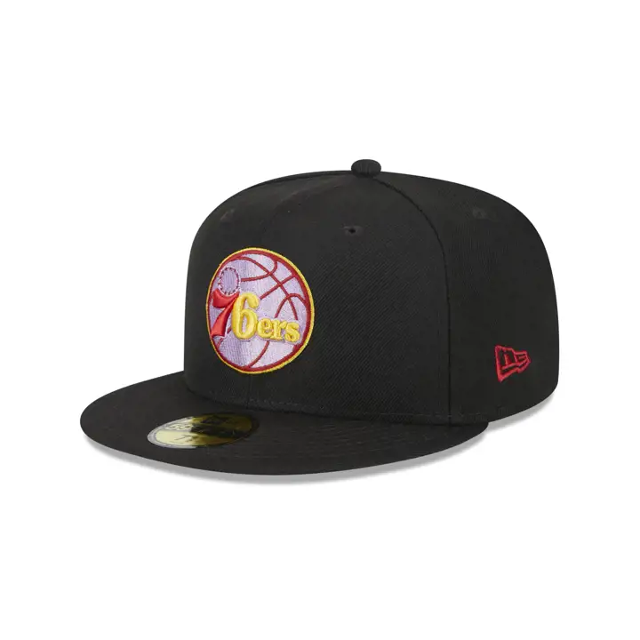 Philadelphia 76ers NBA Noir/Bourgogne 59FIFTY NOI/BOURGOGNE