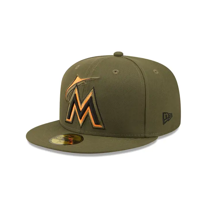 MIAMI MARLINS MLB COLOR UV 59FIFTY HUNTER olv/org ASG 2017