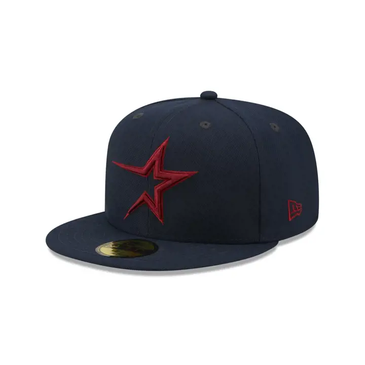 CASQUETTE HOUSTON ASTROS MLB COLOR UV 59FIFTY BOGUE CANNEBERGE bleu marine/rouge