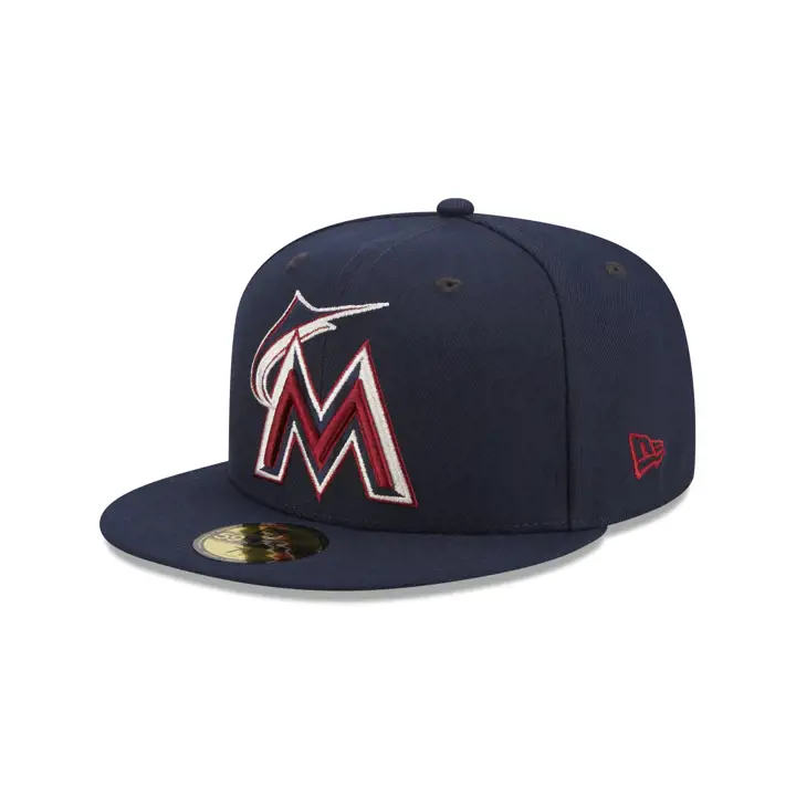 MIAMI MARLINS MLB COLOR UV 59FIFTY CRANBERRY BOG marine/rouge