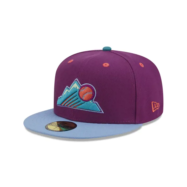 Rockies MLB Main Stage 59FIFTY 25e ANN raisin/bleuciel/rouge