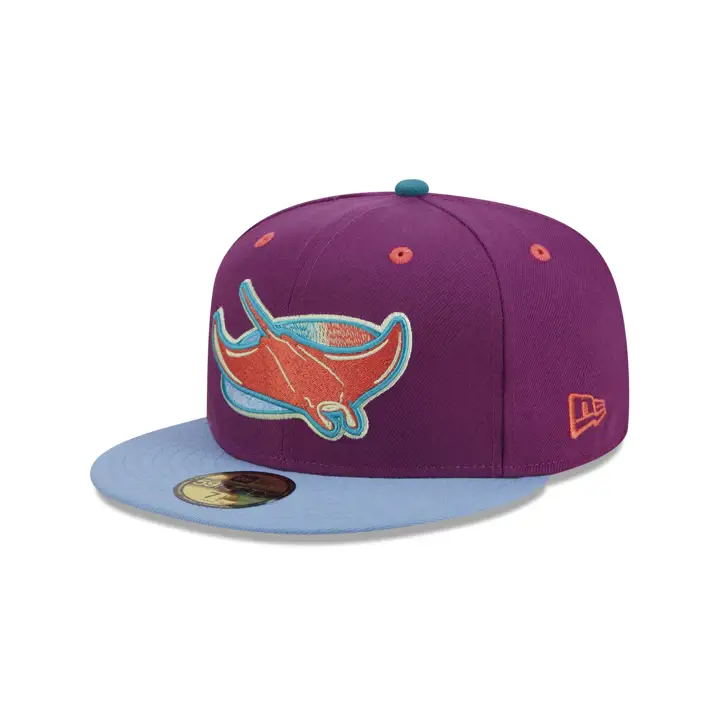 RAYS MLB Main Stage 59FIFTY 20TH ANN raisin/blciel/rouge