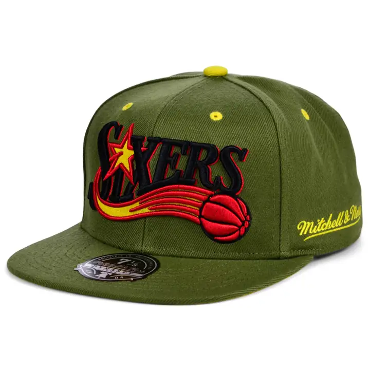 Casquette ajustée PHILADELPHIA 76ERS HWC DUSTY OLIVE olv