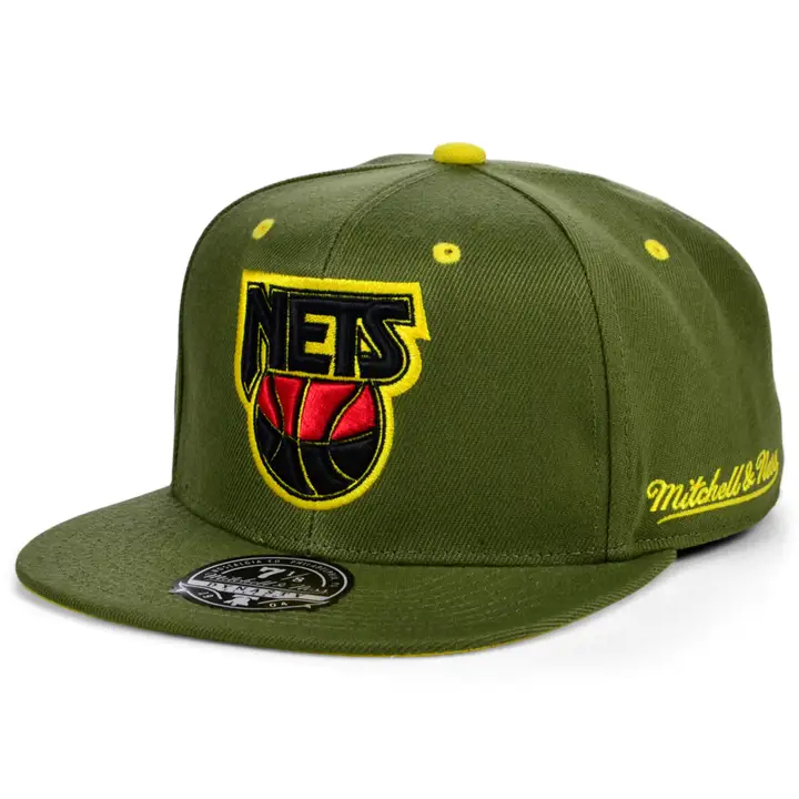 NEW JERSEY NETS HWC DUSTY OLIVE FITTED olv