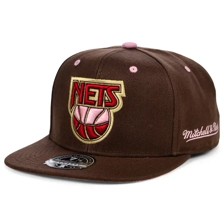 NEW JERSEY NETS HWC BROWN SUGAR BACON CASQUETTE AJUSTÉE marron