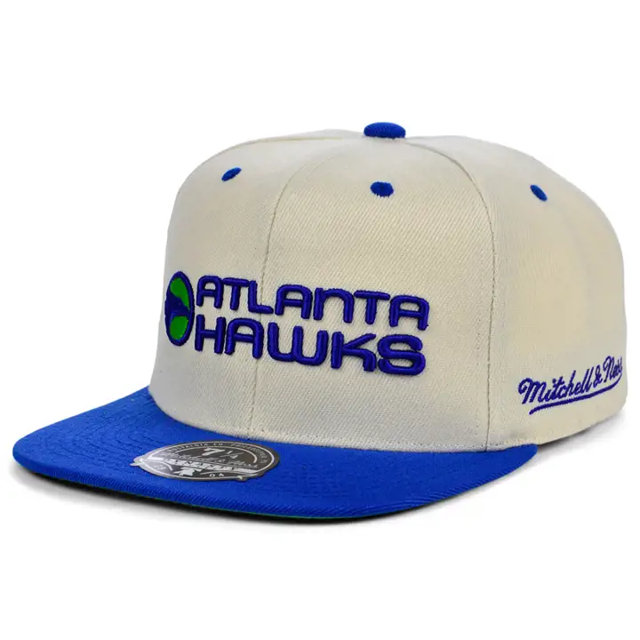 Casquette ajustée ATLANTA HAWKS HWC OFF WHITE CAN'T JUMP voile/bleu