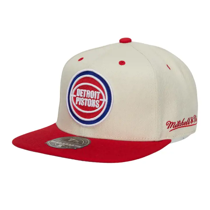 DETROIT PISTONS HWC OFF WHITE CAN'T JUMP FITTED VOILE/ROUGE